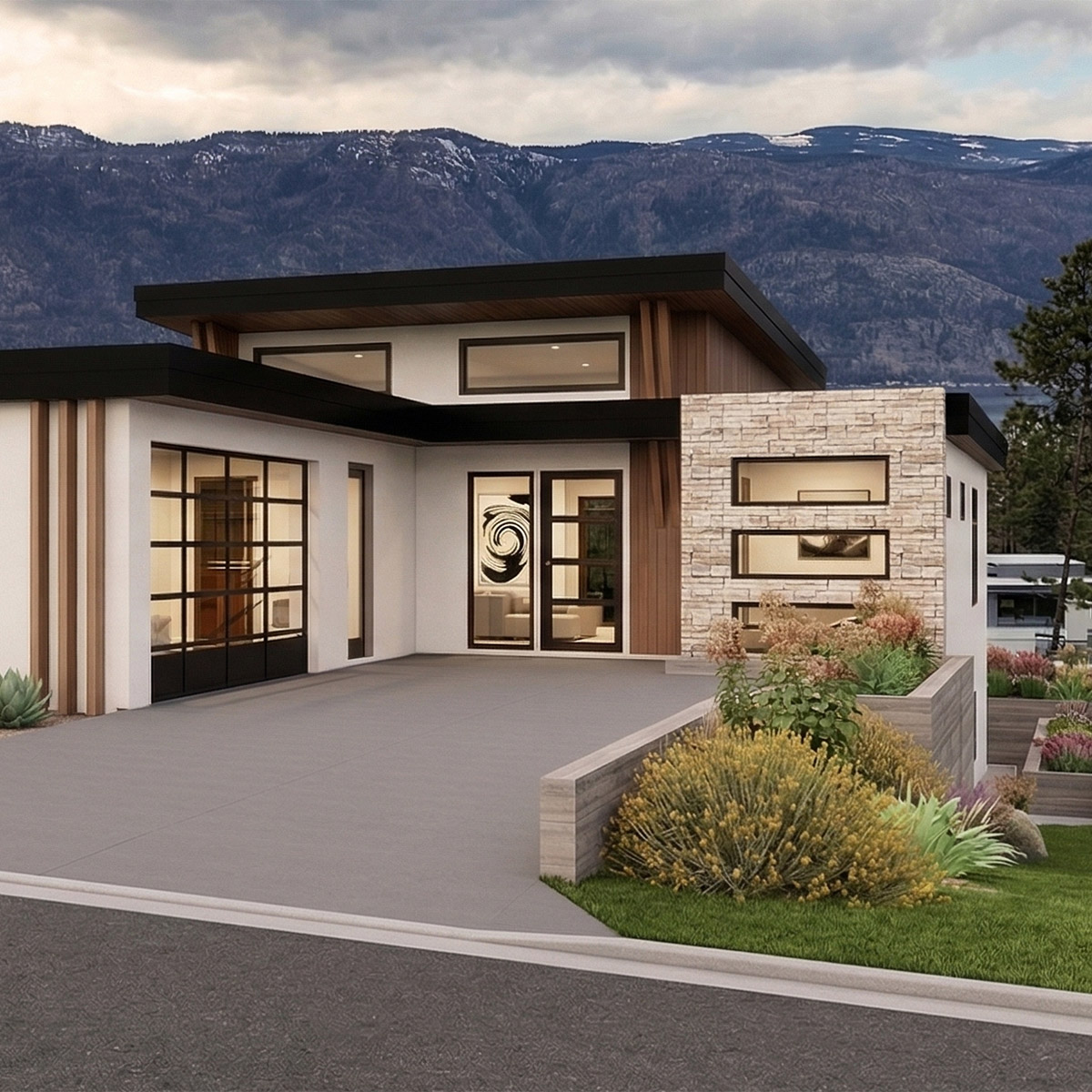 Lakestone Development in Lake Country Lot 5 Concept House by Keith Construction